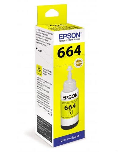 Чернила Epson T6644 C13T66444A желтый (70мл) для Epson L100 - фото 10010