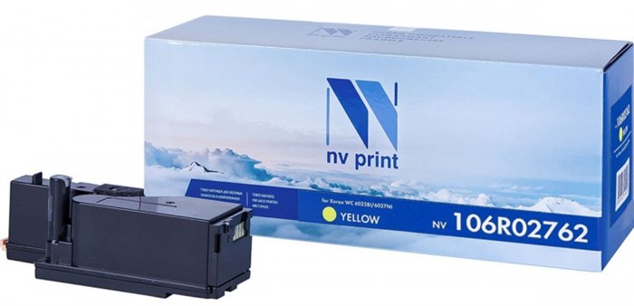 Картридж NVP совместимый NV-106R02762 Yellow для Xerox Phaser 6020/6022/ / WorkCentre 6025/6027 (1000k) - фото 10235