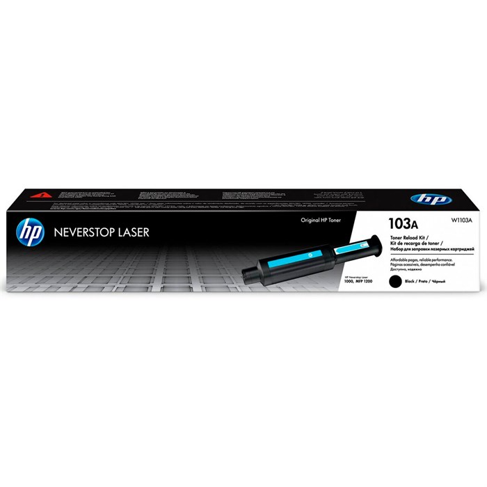 Заправочное устройство HP 103 W1103A черный (2500стр.) для HP Neverstop Laser 1000a/1000w/1200a/1200 - фото 11054