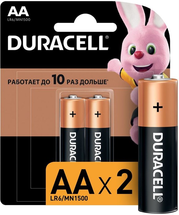 Батарея Duracell Basic CN LR6-2BL MN1500 AA (2шт) - фото 11077