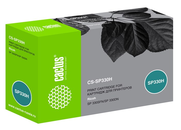 Картридж лазерный Cactus CS-SP330H черный (7000стр.) для Ricoh Aficio SP 330DN/330SFN/330SN - фото 11513