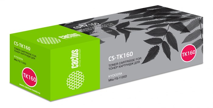 Картридж лазерный Cactus CS-TK160 TK-160 черный (2500стр.) - фото 12267