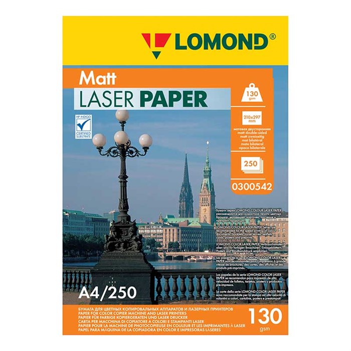 Бумага Lomond Ultra DS Matt CLC 0300542 A4/130г/м2/250л./белый матовое/матовое для лазерной печати - фото 13572