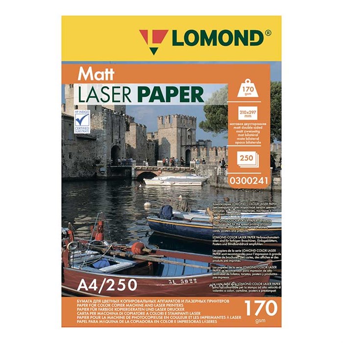 Бумага Lomond Ultra DS Matt CLC 0300241 A4/170г/м2/250л./белый матовое/матовое 160 для лазерной печа - фото 13574