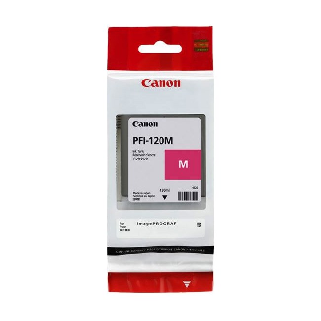 Картридж струйный Canon PFI-120 M 2887C001 пурпурный (130мл) для Canon imagePROGRAF TM-200/205 1125033 - фото 14039