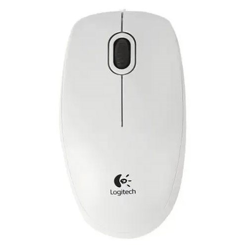 Мышь Logitech B100 белый оптическая (1000dpi) USB (2but) 910-003360 10511 - фото 14251