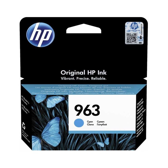 Картридж струйный HP 963 3JA23AE голубой (700стр.) для HP OfficeJet Pro 901x/902x/HP 1153481 - фото 14315