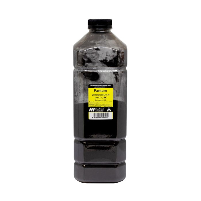 Тонер Hi-Black для Pantum Универсальный, Bk, Тип 3.1, 500 г, канистра 4010715509375 - фото 14580
