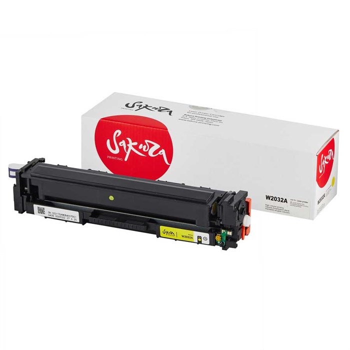 Картридж SAKURA W2032A (HP 415A) для HP LaserJet Pro M454, MFP M479, желтый, 2100 к. SAW2032A