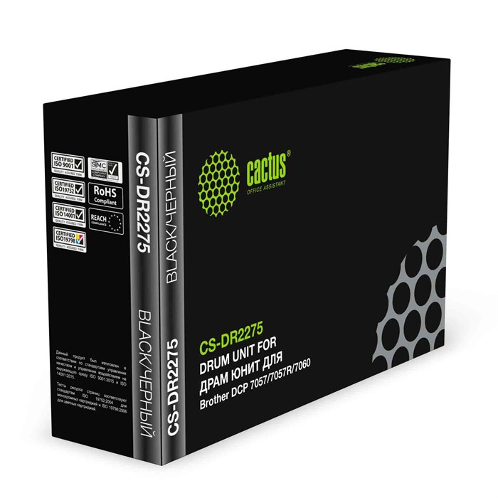 Блок фотобарабана Cactus CS-DR2275 DR-2275 черный ч/б:12000стр. для DCP 7057/7057R/7060 Brother 806990