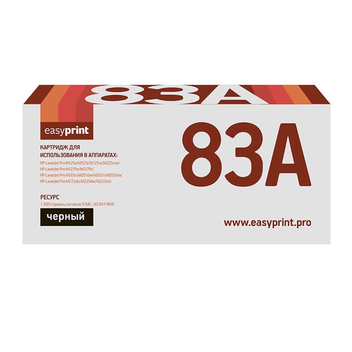 Картридж EasyPrint CF283A для HP LJ Pro M125nw/M127fw/M201dw/202dw/225dw (1500 стр.) черный, с чипом 11242