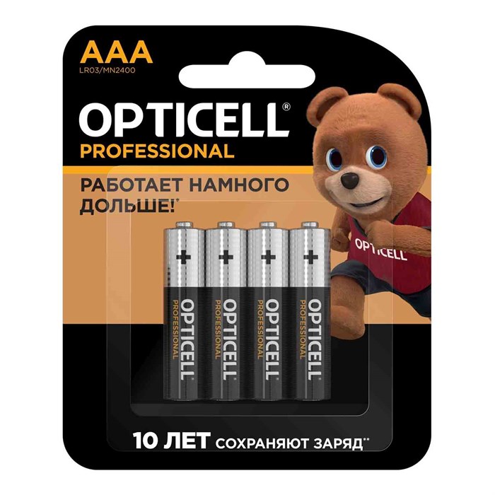 Батарея Opticell Professional LR03 AAA (4шт) блистер 6052002 2149817