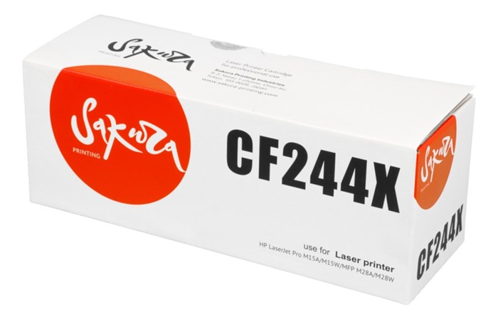 Картридж SAKURA CF244X для HP LaserJet M15a M15, M15w, M28a M28, M28w, 2000 k. SACF244X - фото 8842