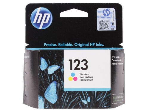 Картридж струйный HP 123 F6V16AE многоцветный (100стр.) для HP DJ 2130 - фото 8910