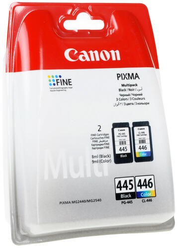 Картридж струйный Canon PG-445/CL-446 8283B004 многоцветный/черный набор для Canon MG2440/MG2540 - фото 8971