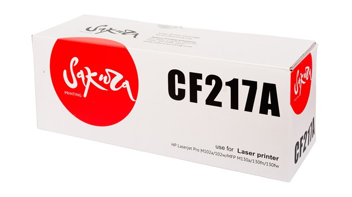 Картридж SAKURA CF217A для HP LJP M102/ MFP M130, черный, 1 600 к. - фото 9068