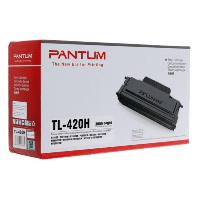 Картридж лазерный Pantum TL-420H черный (3000стр.) для Pantum Series P3010/M6700/M6800/P3300/M7100/M (Оригинальный) - фото 9094