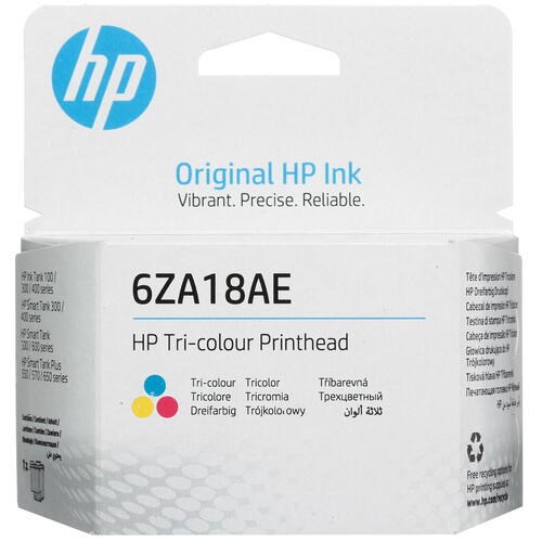 Печатающая головка HP 6ZA18AE многоцветный для HP InkTank 100/300/400 SmartTank 300/400/500/600 Smar - фото 9411