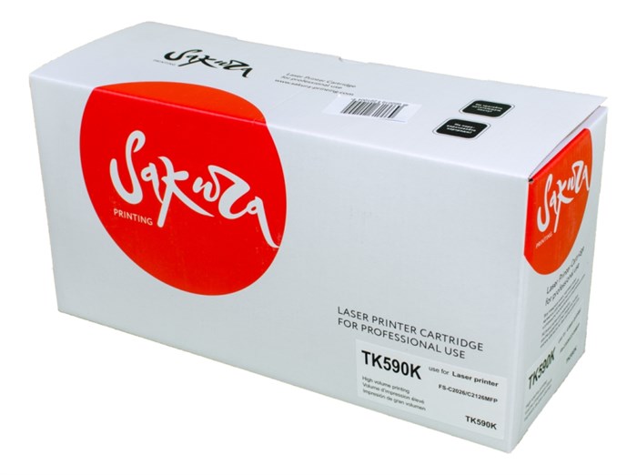 Картридж SAKURA TK590K для Kyocera Mita FS-C2026/C2126MF, черный, 7000 к. - фото 9574