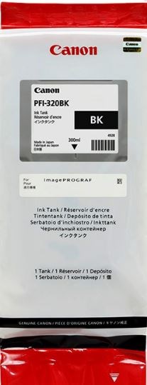 Картридж струйный Canon PFI-320 BK 2890C001 черный (300мл) для Canon imagePROGRAF TM-200/205 - фото 9710