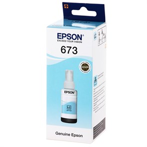 Чернила Epson T6735 C13T67354A светло-голубой (70мл) для Epson L800