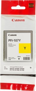 Картридж струйный Canon PFI-107Y 6708B001 желтый (130мл) для Canon iP F680/685/780/785