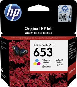 Картридж струйный HP 653 3YM74AE многоцветный (200стр.) (5мл) для HP DeskJet Plus Ink Advantage 6075