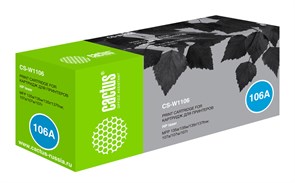 Картридж лазерный Cactus CS-W1106 черный (1000стр.) для HP Laser 107a/107r/107w/135a MFP/135r MFP/13 Картридж лазерный Cactus CS-W1106 черный (1000стр.) для HP Laser 107a/107r/107w/135a MFP/135r MFP/13