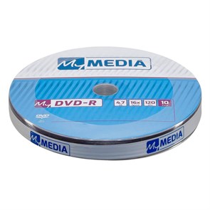 Диск DVD-R MyMedia 4.7Gb 16x Pack wrap (10шт) (69205)