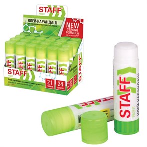 {{photo.Alt || photo.Description || 'Клей-карандаш УСИЛЕННЫЙ STAFF Profit, 21 г, PVP-основа'}}