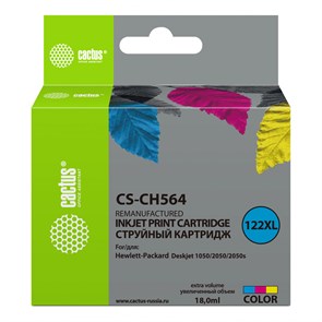 Картридж струйный Cactus CS-CH564 №122XL многоцветный (18мл) для HP DJ 1050/2050/2050s