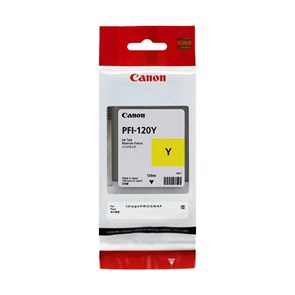 Картридж струйный Canon PFI-120 Y 2888C001 желтый (130мл) для Canon imagePROGRAF TM-200/205 1125034