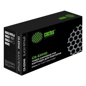 Картридж лазерный Cactus CS-EXV40 C-EXV40 черный (6000стр.) для Canon IR 1133/1133A/1133iF 1730126
