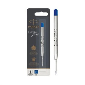 Стержень шариковый Parker QuinkFlow Z08 (1950368) F 0.8мм синие чернила блистер 1829366