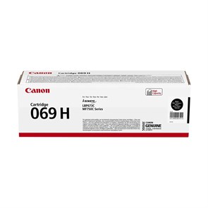 Картридж лазерный Canon 069HBK 5098C002/004 черный (7600стр.) для Canon MF752Cdw/MF754Cdw, LBP673Cdw (Оригинальный) 11046