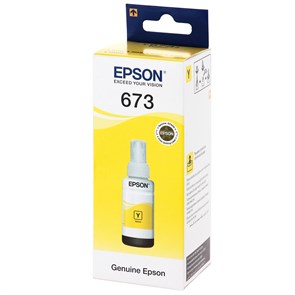 Чернила Epson T6734 C13T67344A желтый (70мл) для Epson L800