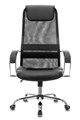 Кресло руководителя Бюрократ CH-608SL черный TW-01 TW-11 эко.кожа/сетка с подголов. крестовина метал CH-608SL/BLACK 1141495