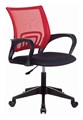 Кресло Бюрократ CH-695NLT красный TW-35N сиденье черный TW-11 сетка/ткань крестов. пластик CH-695NLT/R/TW-11 - фото 12522