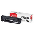 Картридж SAKURA CF283X/737, для HP laserJet ProM202dw//M225dn/dw/rdn/ M202n/ M201dw/n/M226dn/dw, черный, 2200 к. SACF283Х/737