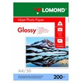 Фотобумага Lomond 0102020 0102020 A4/200г/м2/50л./белый глянцевое для струйной печати 35002