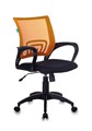 Кресло Бюрократ CH-695N оранжевый TW-38-3 сиденье черный TW-11 сетка/ткань крестовина пластик - фото 9779